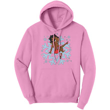 Load image into Gallery viewer, Betty Boop Womens Hoodie, Cute Christmas Hoodie, Snowflakes Hoodie, Snowflake Christmas Hoodie, Womens Sweater For Christmas Gift For Her