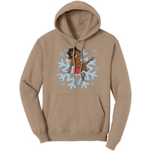 Load image into Gallery viewer, Betty Boop Womens Hoodie, Cute Christmas Hoodie, Snowflakes Hoodie, Snowflake Christmas Hoodie, Womens Sweater For Christmas Gift For Her