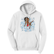 Load image into Gallery viewer, Betty Boop Womens Hoodie, Cute Christmas Hoodie, Snowflakes Hoodie, Snowflake Christmas Hoodie, Womens Sweater For Christmas Gift For Her