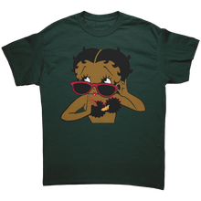 Load image into Gallery viewer, Betty_Boop_with_Glasses_Shirt_Betty_Boo_Forest_Green_Mockup.png