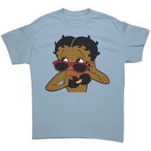 Load image into Gallery viewer, Betty_Boop_with_Glasses_Shirt_Betty_Boo_Light_Blue_Front_Mockup.png