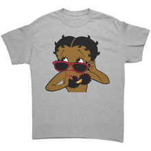 Load image into Gallery viewer, Betty_Boop_with_Glasses_Shirt_Betty_Boo_Sport_Grey_Front_Mockup.png