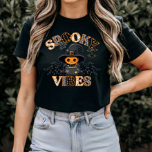 Load image into Gallery viewer, Comfort Colors Spooky Vibes Shirt, Spooky Season Shirt, Cute Halloween Shirt, Halloween Gift, Halloween Pumpkin Shirt, Trick or Treat Shirt