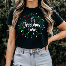 Load image into Gallery viewer, It's Christmas Time Shirt, Merry Christmas T-Shirt, Christmas Lights Shirt, Christmas Lights T-Shirt, Christmas Shirt, Christmas Gift