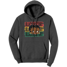Load image into Gallery viewer, Black_History_Hoodie_Betty_Boop_Hoodie_Dark_Heather_Front_Mockup.png