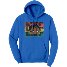 Load image into Gallery viewer, Black_History_Hoodie_Betty_Boop_Hoodie_Royal_Front_Mockup.png