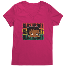 Load image into Gallery viewer, Black_History_Shirt_Betty_Boop_Shirt_C_Dark_Fuchsia_Mockup.png