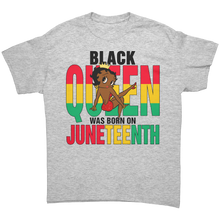 Load image into Gallery viewer, Black_Queen_Shirt_Betty_Boop_Shirt_Bla_Ash_Grey_Front_Mockup.png