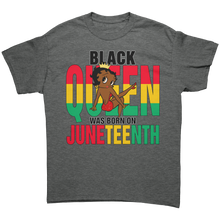 Load image into Gallery viewer, Black_Queen_Shirt_Betty_Boop_Shirt_Bla_Graphite_Heather_Front_Mockup.png