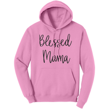 Load image into Gallery viewer, Blessed_Mama_Hoodie_Cute_Mom_Hoodie_Mo_Light_Pink_Front_Mockup.png