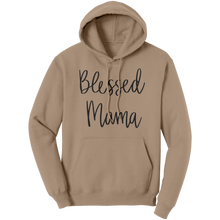 Load image into Gallery viewer, Blessed_Mama_Hoodie_Cute_Mom_Hoodie_Mo_Sand_Front_Mockup.png