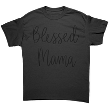 Load image into Gallery viewer, Blessed_Mom_Shirt_Cute_Mom_Tshirt_Mama_Black_Front_Mockup.png