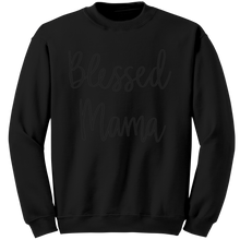 Load image into Gallery viewer, Blessed_Mom_Sweatshirt_Mama_Sweatshirt_Black_Mockup.png