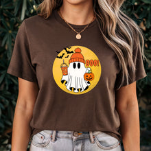 Load image into Gallery viewer, Comfort Colors Halloween Ghost Shirt, Halloween Shirt, Halloween Gift, Halloween Pumpkin Shirt, Spooky Season Shirt, Trick or Treat Shirt