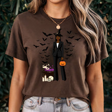 Load image into Gallery viewer, Comfort Colors Fashionable Halloween Shirt For Black Girl Halloween Shirt Gift For Spooky Season Shirt Black Girl Magic Retro Halloween Gift