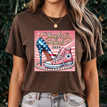 Load image into Gallery viewer, Chucks and Pearl 2024 Shirt, Kamala Harris Shirt, Election Shirt, President Shirt, Kamala Support Shirt, Inauguration Shirt, Democrat Shirt