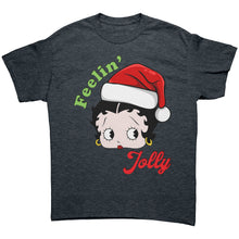 Load image into Gallery viewer, Christmas Betty Boop Shirt Christmas Shirt Feeling Jolly Shirt Christmas Gifts Cute Betty Boop Womens Shirt Betty Boop Tshirt Gift Fort Her