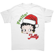 Load image into Gallery viewer, Christmas Betty Boop Shirt Christmas Shirt Feeling Jolly Shirt Christmas Gifts Cute Betty Boop Womens Shirt Betty Boop Tshirt Gift Fort Her