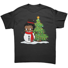 Load image into Gallery viewer, Christmas Snowman Shirt, Betty Boop Shirt, Christmas Shirt, Cute Christmas TShirt, Cute Snowman Design Shirt, Womens Christmas Gift For Her