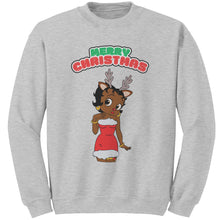 Load image into Gallery viewer, Christmas Sweatshirt, Betty Boop Sweatshirt, Betty Boop Shirt, Betty Boop Womens Sweatshirt, Christmas Reindeer, Christmas Gifts For Her