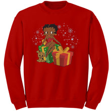 Load image into Gallery viewer, Christmas Sweatshirt, Betty Boop Sweatshirt, Betty Boop Chirstmas Shirt, Christmas Gifts Betty Boop Womens Sweatshirt Gift For Her