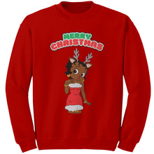 Load image into Gallery viewer, Christmas Sweatshirt, Betty Boop Sweatshirt, Betty Boop Shirt, Betty Boop Womens Sweatshirt, Christmas Reindeer, Christmas Gifts For Her
