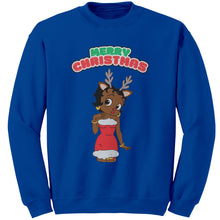 Load image into Gallery viewer, Christmas Sweatshirt, Betty Boop Sweatshirt, Betty Boop Shirt, Betty Boop Womens Sweatshirt, Christmas Reindeer, Christmas Gifts For Her