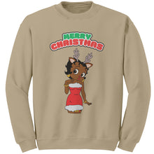 Load image into Gallery viewer, Christmas Sweatshirt, Betty Boop Sweatshirt, Betty Boop Shirt, Betty Boop Womens Sweatshirt, Christmas Reindeer, Christmas Gifts For Her