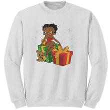 Load image into Gallery viewer, Christmas Sweatshirt, Betty Boop Sweatshirt, Betty Boop Chirstmas Shirt, Christmas Gifts Betty Boop Womens Sweatshirt Gift For Her