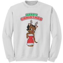 Load image into Gallery viewer, Christmas Sweatshirt, Betty Boop Sweatshirt, Betty Boop Shirt, Betty Boop Womens Sweatshirt, Christmas Reindeer, Christmas Gifts For Her