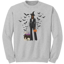 Load image into Gallery viewer, Comfort Colors Fashionable Halloween Sweatshirt For Black Girl Halloween Sweatshirt Gift For Spooky Season Sweatshirt Black Girl Magic