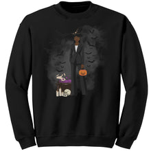 Load image into Gallery viewer, Comfort Colors Fashionable Halloween Sweatshirt For Black Girl Halloween Sweatshirt Gift For Spooky Season Sweatshirt Black Girl Magic