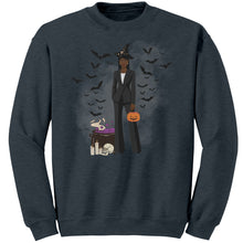 Load image into Gallery viewer, Comfort Colors Fashionable Halloween Sweatshirt For Black Girl Halloween Sweatshirt Gift For Spooky Season Sweatshirt Black Girl Magic