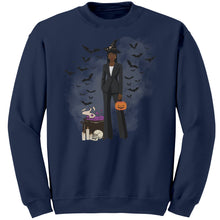 Load image into Gallery viewer, Comfort Colors Fashionable Halloween Sweatshirt For Black Girl Halloween Sweatshirt Gift For Spooky Season Sweatshirt Black Girl Magic