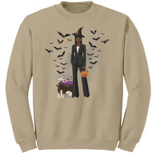 Load image into Gallery viewer, Comfort Colors Fashionable Halloween Sweatshirt For Black Girl Halloween Sweatshirt Gift For Spooky Season Sweatshirt Black Girl Magic