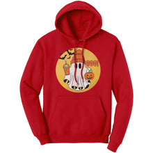 Load image into Gallery viewer, Comfort Colors Halloween Ghost Hoodie, Halloween Hoodie, Halloween Gift, Halloween Pumpkin Hoodie, Ghost Design Womens Hoodie Gift For Her