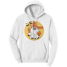 Load image into Gallery viewer, Comfort Colors Halloween Ghost Hoodie, Halloween Hoodie, Halloween Gift, Halloween Pumpkin Hoodie, Ghost Design Womens Hoodie Gift For Her