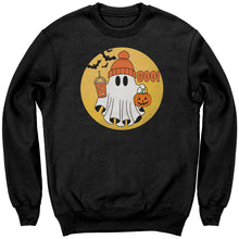 Load image into Gallery viewer, Comfort Colors Halloween Ghost Sweatshirt, Halloween Sweatshirt, Halloween Gift, Trick or Treat Sweatshirt, Spooky Season Sweatshirt Pumpkin