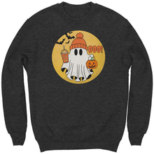 Load image into Gallery viewer, Comfort Colors Halloween Ghost Sweatshirt, Halloween Sweatshirt, Halloween Gift, Trick or Treat Sweatshirt, Spooky Season Sweatshirt Pumpkin