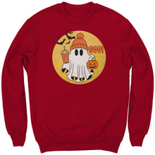 Load image into Gallery viewer, Comfort Colors Halloween Ghost Sweatshirt, Halloween Sweatshirt, Halloween Gift, Trick or Treat Sweatshirt, Spooky Season Sweatshirt Pumpkin
