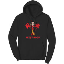 Load image into Gallery viewer, Comfort Colors Halloween Hoodie, Cute Betty Boop Womens Hoodie, Spooky Season, Halloween Gift For Her Cute Devil Halloween Womens Hoodie