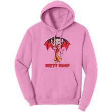 Load image into Gallery viewer, Comfort Colors Halloween Hoodie, Cute Betty Boop Womens Hoodie, Spooky Season, Halloween Gift For Her Cute Devil Halloween Womens Hoodie