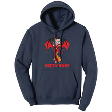 Load image into Gallery viewer, Comfort Colors Halloween Hoodie, Cute Betty Boop Womens Hoodie, Spooky Season, Halloween Gift For Her Cute Devil Halloween Womens Hoodie