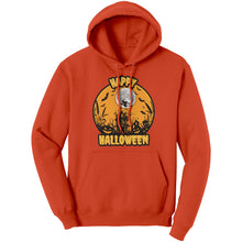 Load image into Gallery viewer, Comfort Colors Happy Halloween Hoodie, Retro Halloween Hoodie, Spooky Season Hoodie, Unisex Halloween Gift For Her, Womens Halloween Hoodie