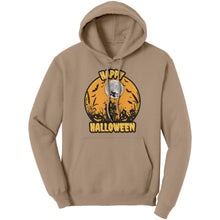 Load image into Gallery viewer, Comfort Colors Happy Halloween Hoodie, Retro Halloween Hoodie, Spooky Season Hoodie, Unisex Halloween Gift For Her, Womens Halloween Hoodie