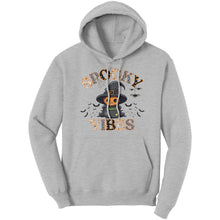 Load image into Gallery viewer, Comfort Colors Spooky Vibes Hoodie, Spooky Season Hoodie, Cute Halloween Hoodie, Funny Halloween Gift, Pumpkin Design Hoodie, Witchy Vibes