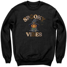 Load image into Gallery viewer, Comfort Colors Spooky Vibes Sweatshirt, Spooky Season Sweatshirt, Cute Halloween Sweatshirt, Funny Halloween Sweatshirt, Trick or Treat Gift