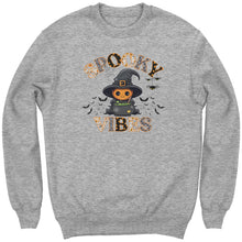 Load image into Gallery viewer, Comfort Colors Spooky Vibes Sweatshirt, Spooky Season Sweatshirt, Cute Halloween Sweatshirt, Funny Halloween Sweatshirt, Trick or Treat Gift