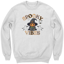 Load image into Gallery viewer, Comfort Colors Spooky Vibes Sweatshirt, Spooky Season Sweatshirt, Cute Halloween Sweatshirt, Funny Halloween Sweatshirt, Trick or Treat Gift