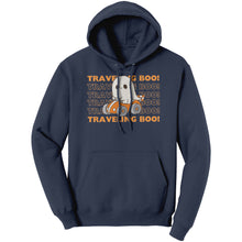 Load image into Gallery viewer, Comfort Colors Traveling Boo Hoodie, Cute Halloween Hoodie, Spooky Vibes Hoodie, Funny Halloween Ghost Hoodie, Halloween Gift, Cute Ghost